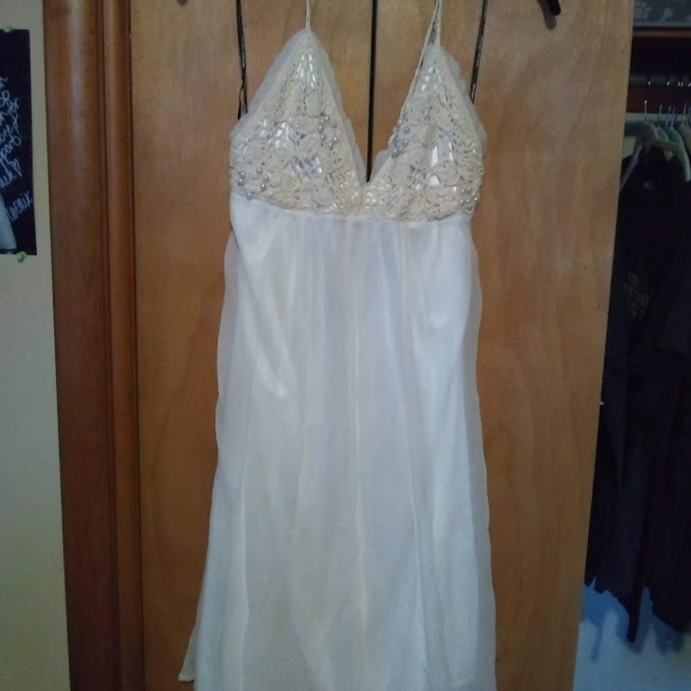 MISS ME COLLECTION Couture Organza Halter Dress